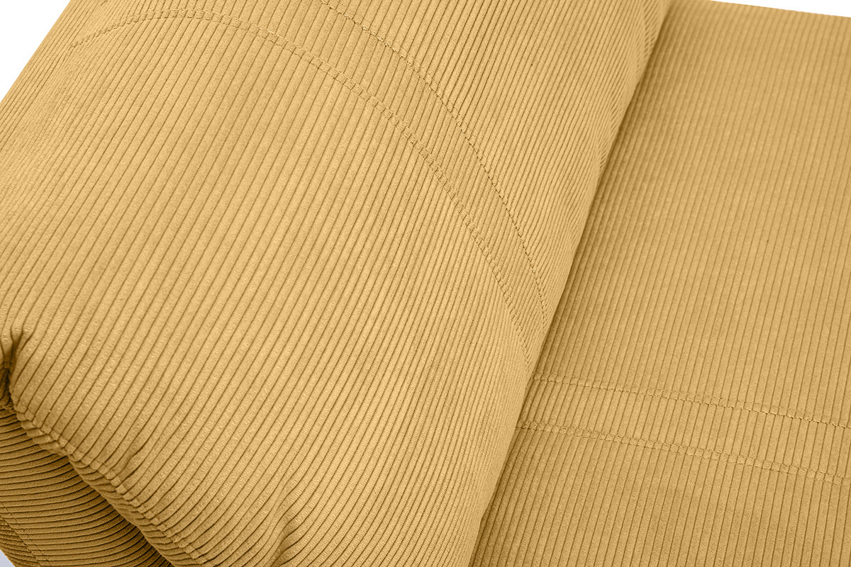 Einsitzer-Schlafsessel in currygelbem Cordstoff SPENCER
