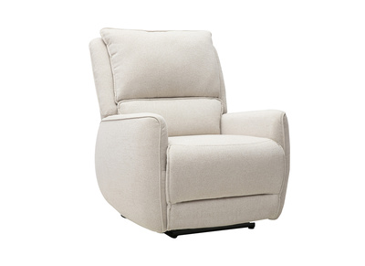 Elektrischer Relaxsessel aus Stoff mit strukturiertem Samteffekt Beige RACHEL