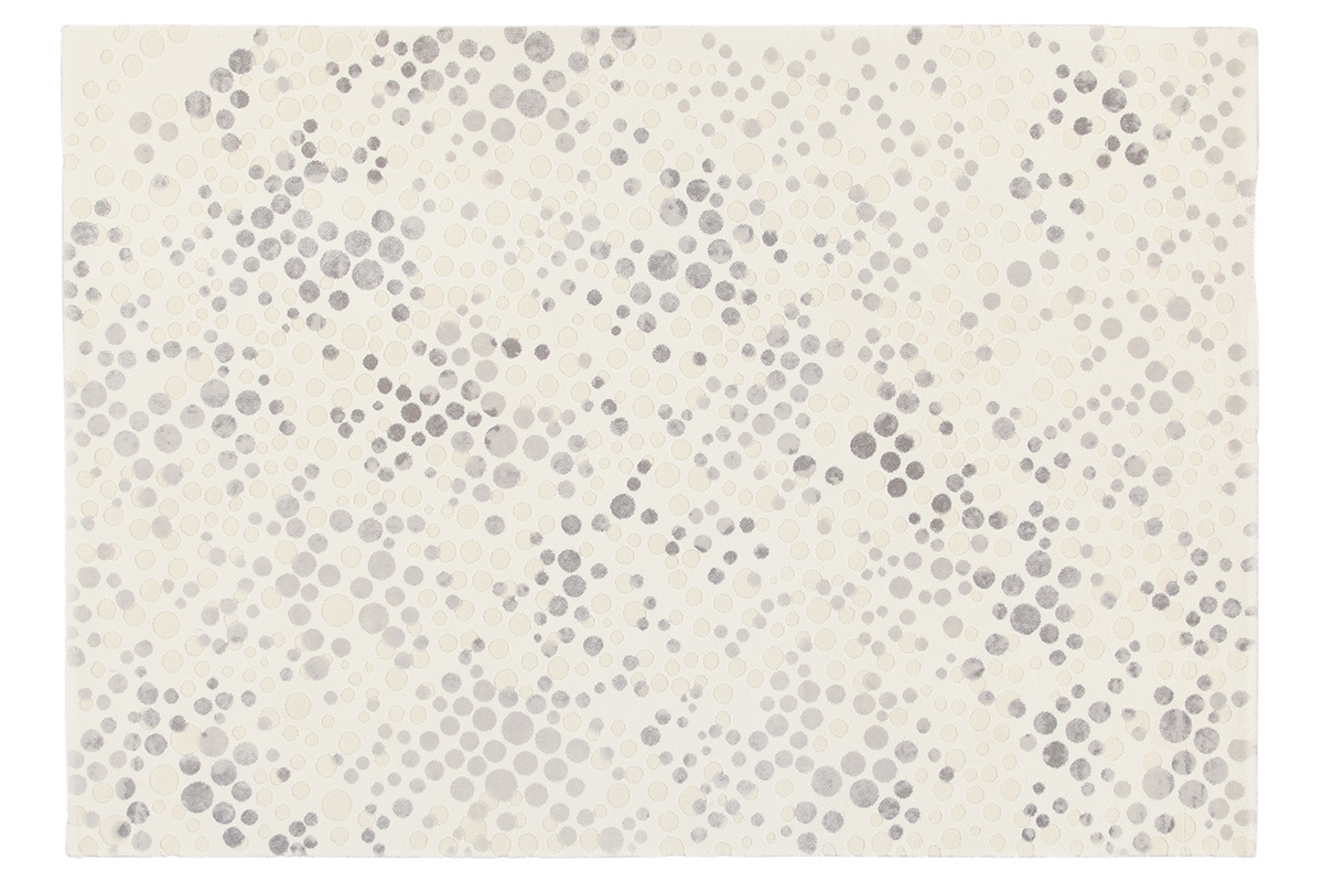 Elfenbeinfarbener Teppich 160 x 230 cm BULLES