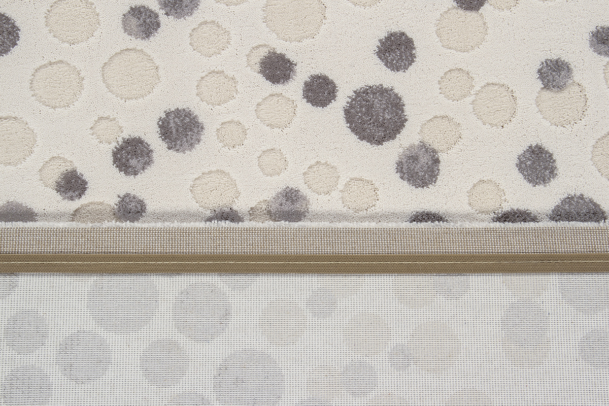 Elfenbeinfarbener Teppich 200 x 300 cm BULLES