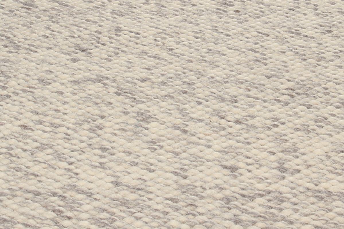 Elfenbeinfarbener Wollteppich 140 x 200 cm WOOL