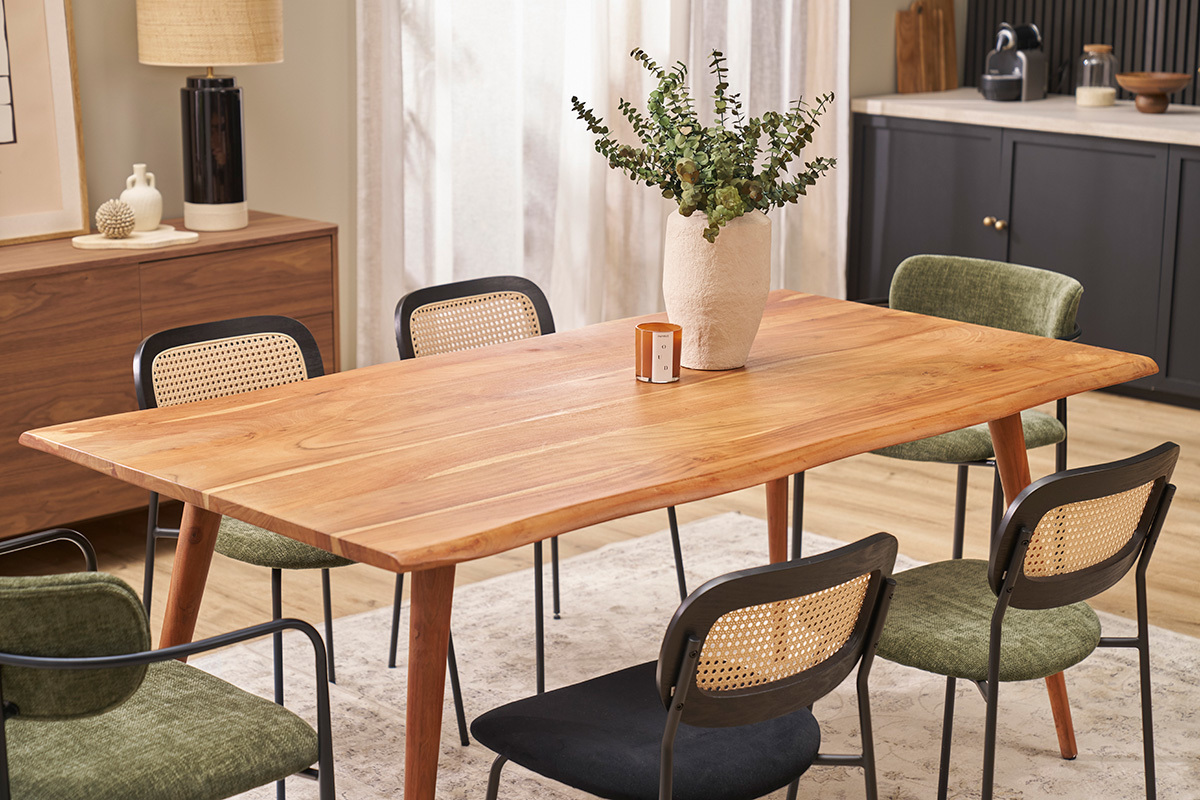 Esstisch aus massivem Akazienholz B175 cm SAVANA