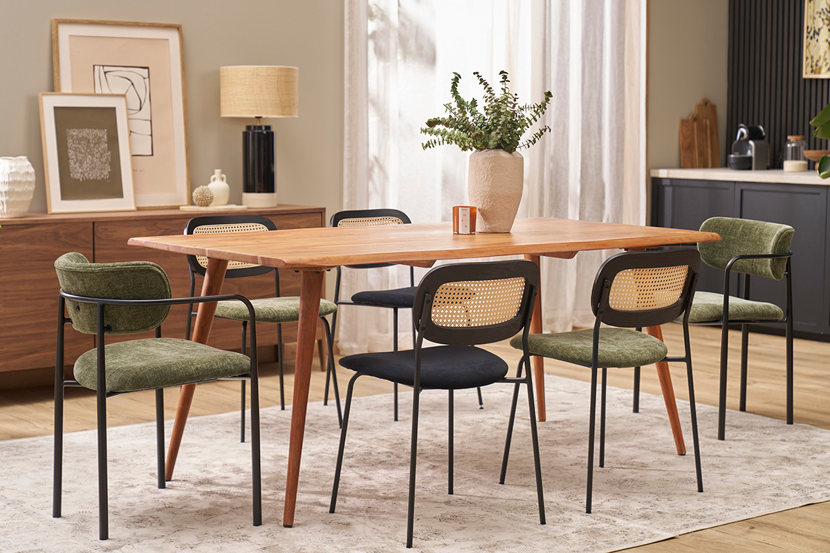 Esstisch aus massivem Akazienholz B175 cm SAVANA