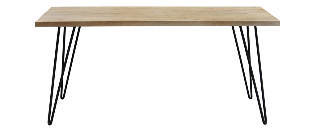 Esstisch aus massivem Mangoholz L160 cm VIBES