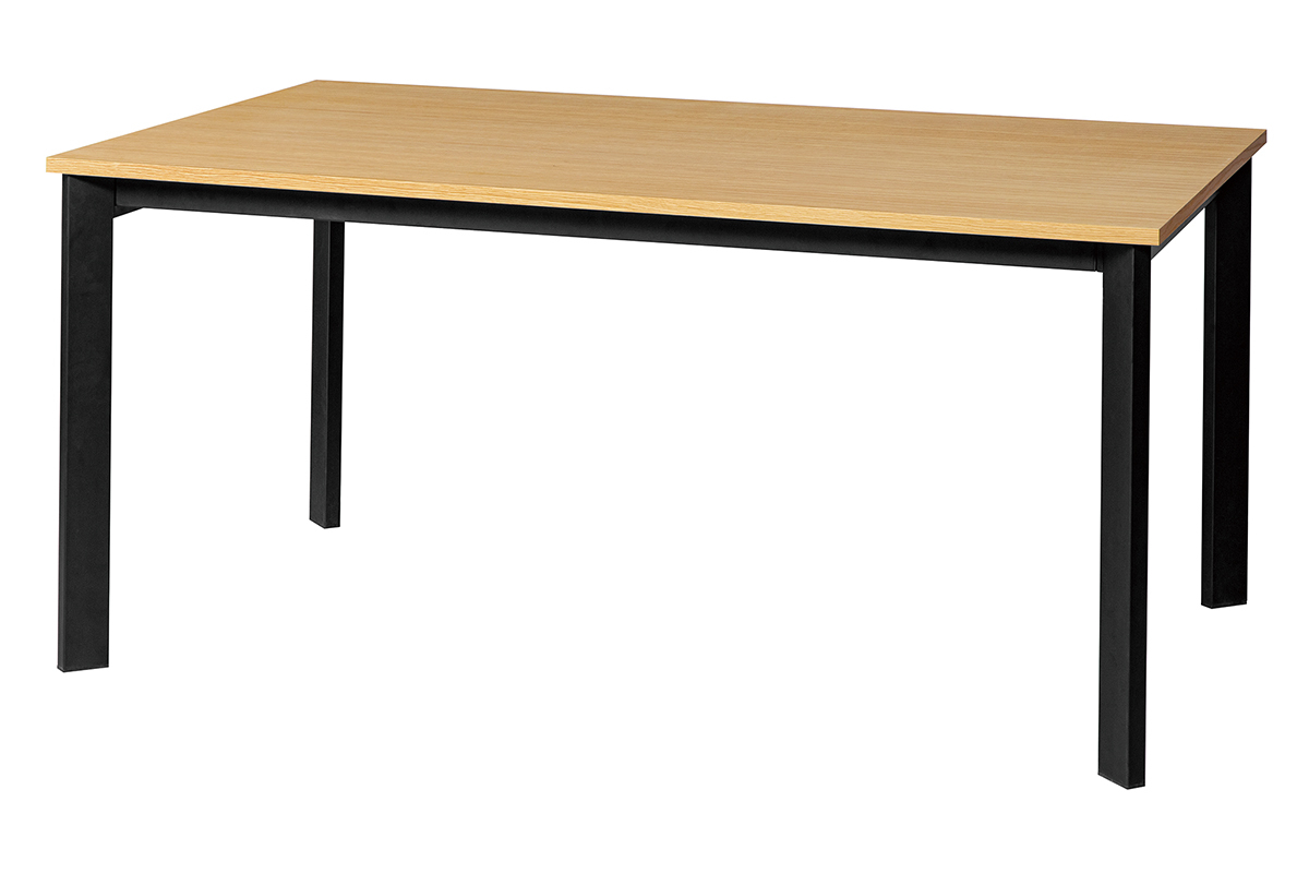 Esstisch ausziehbar Eichenfurnier und Metall L162-232 cm MEEVLA