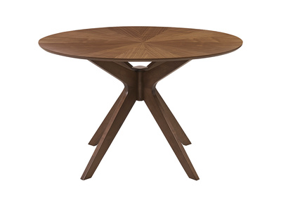 Esstisch Design Rund Nussbaum D120 cm DIELLI