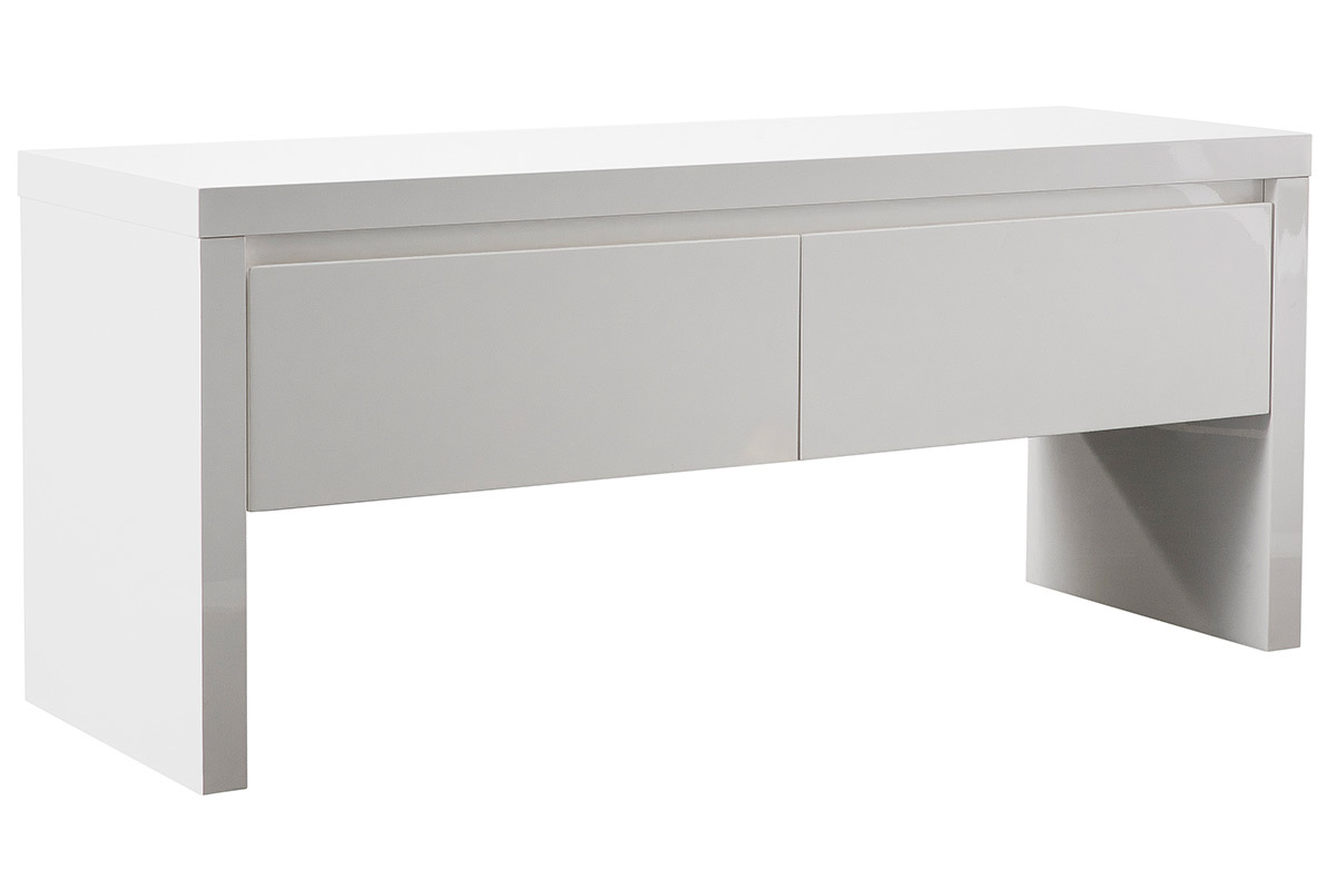 Garderobenbank wei� lackiert mit Stauraum WELCOME