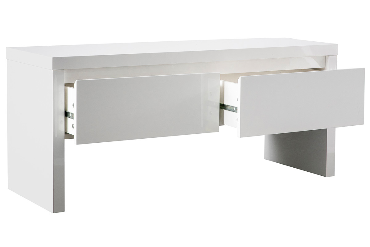 Garderobenbank wei� lackiert mit Stauraum WELCOME