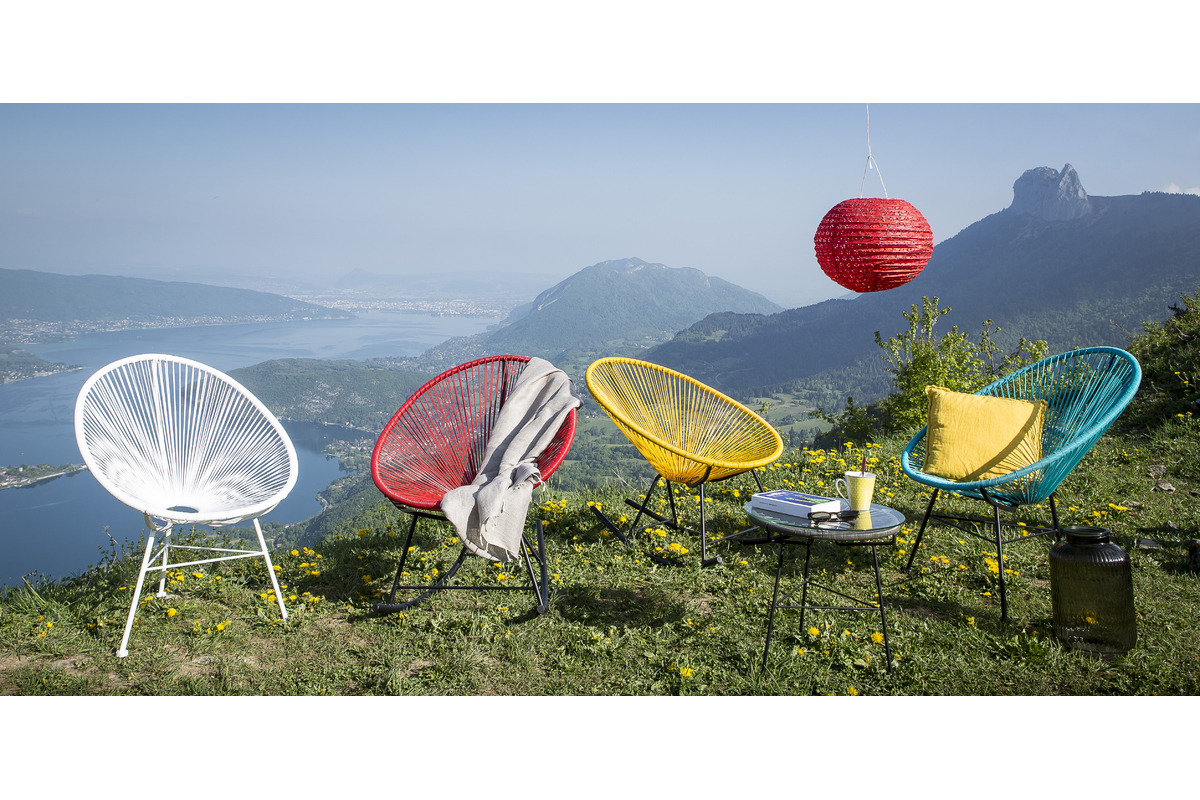 Garten Beistelltisch aus Resindrhten Grau BELLAVISTA