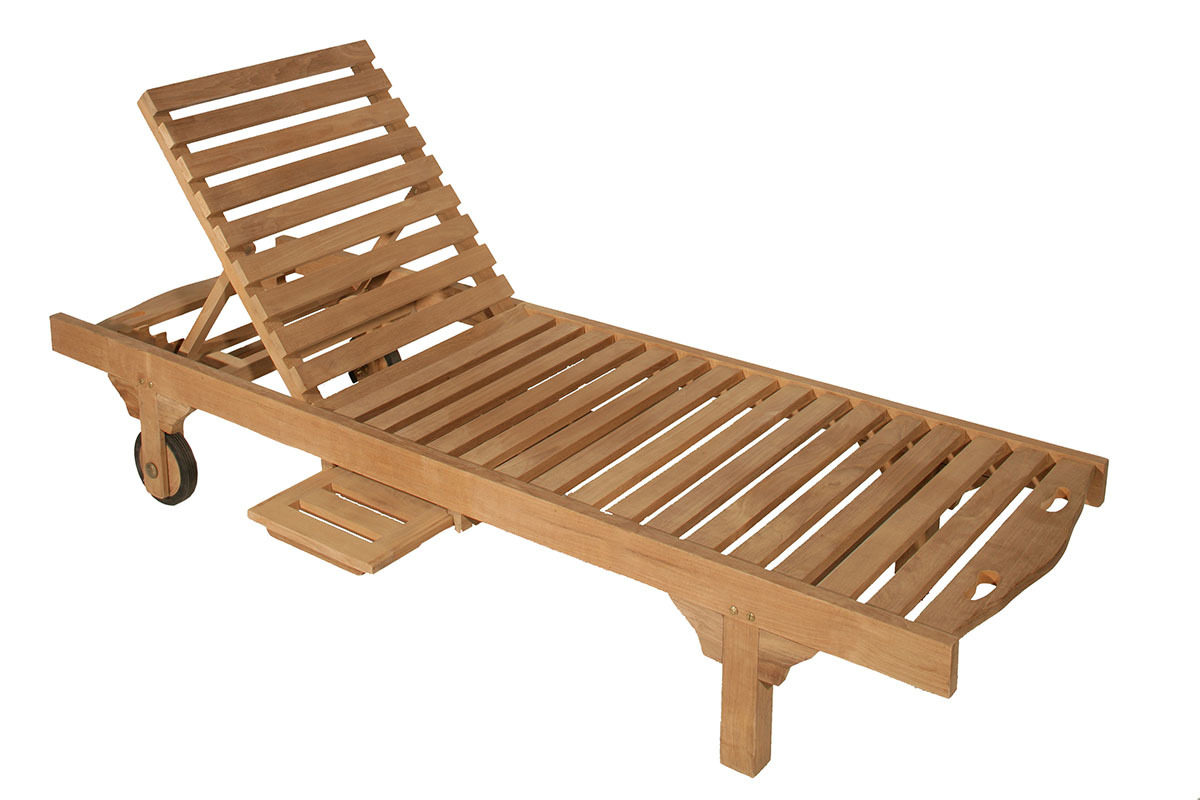 Gartenliege aus Teak TRINITE