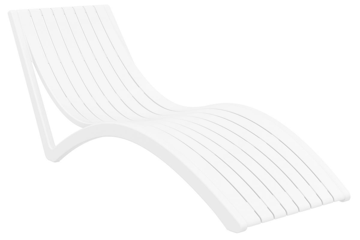 Gartenliege SLIDO im weiem Design