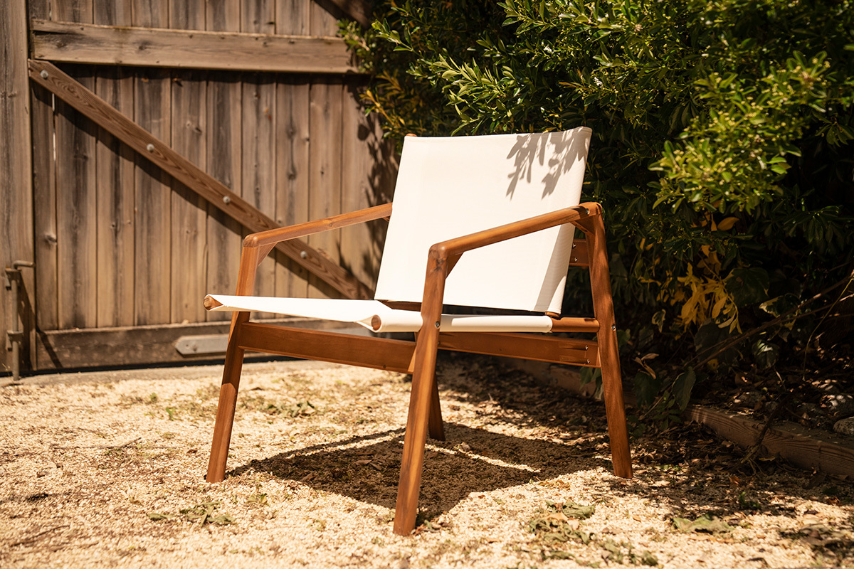 Gartenm�bel-Set in Wei� und Massivholz PADANG