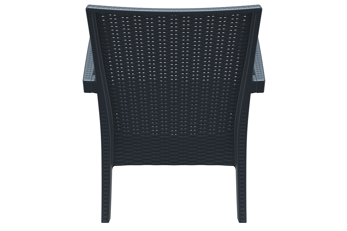 Gartensessel aus Rattan Grau SAMOA