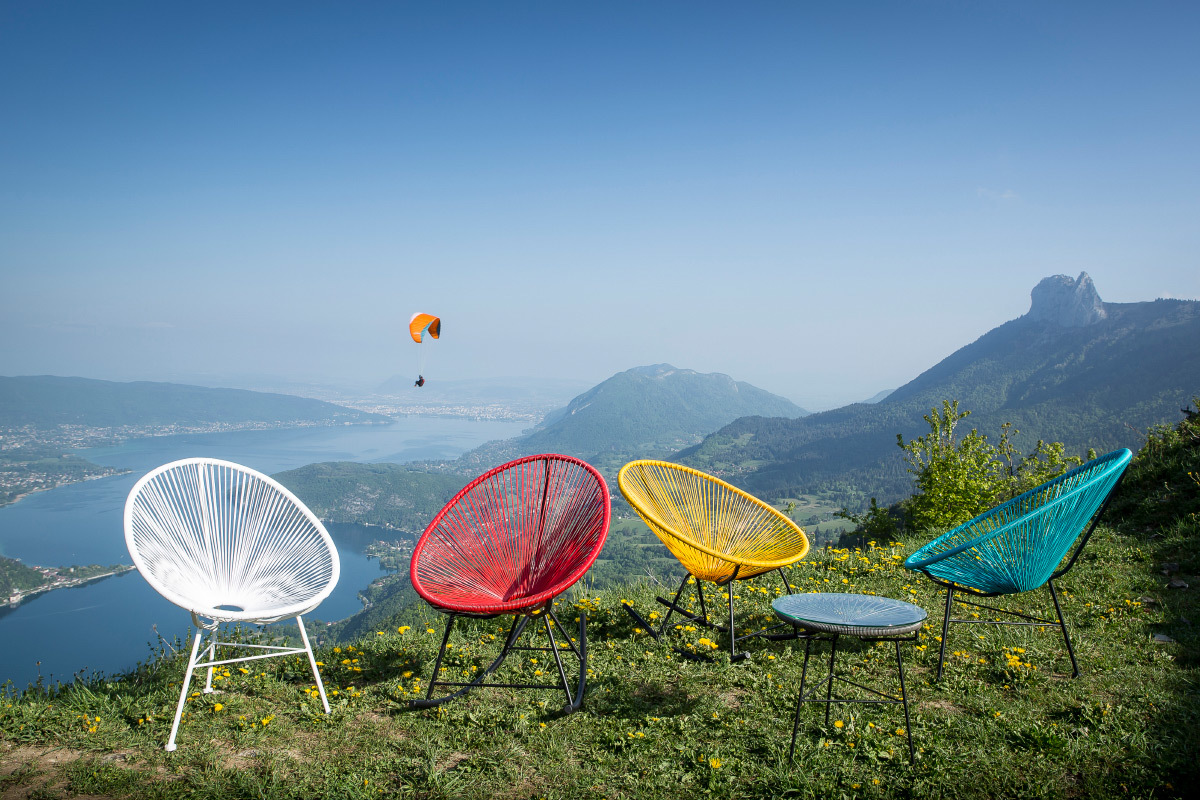 Gartensessel BELLAVISTA aus t�rkisem Kunststoffgeflecht