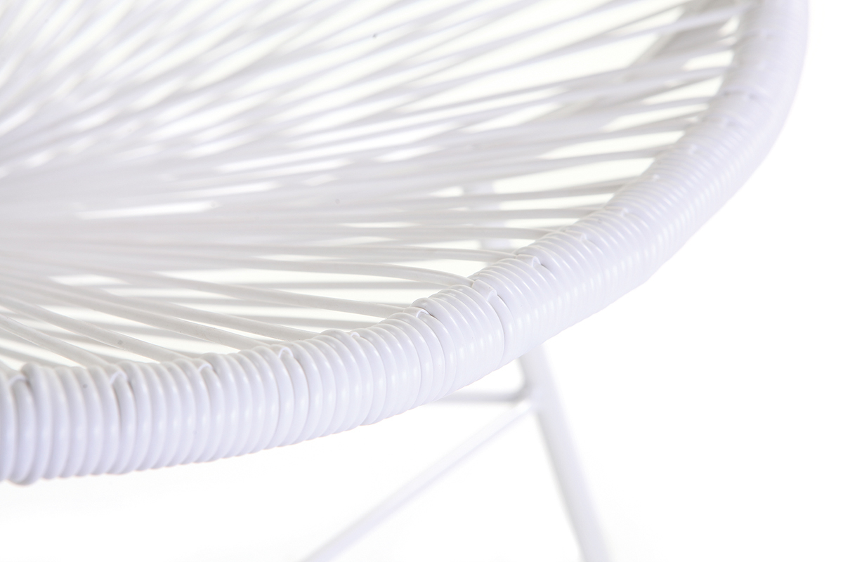 Gartensessel BELLAVISTA aus wei�em Kunststoffgeflecht