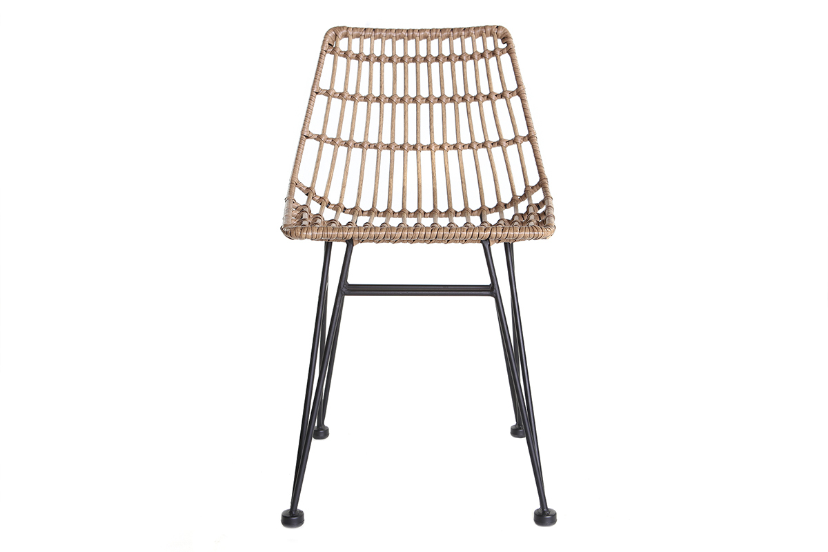 Gartenstuhl MAJA aus Kunststoffgeflecht im Rattanstil
