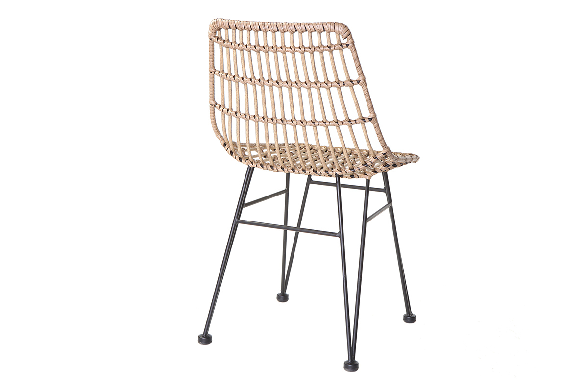 Gartenstuhl MAJA aus Kunststoffgeflecht im Rattanstil