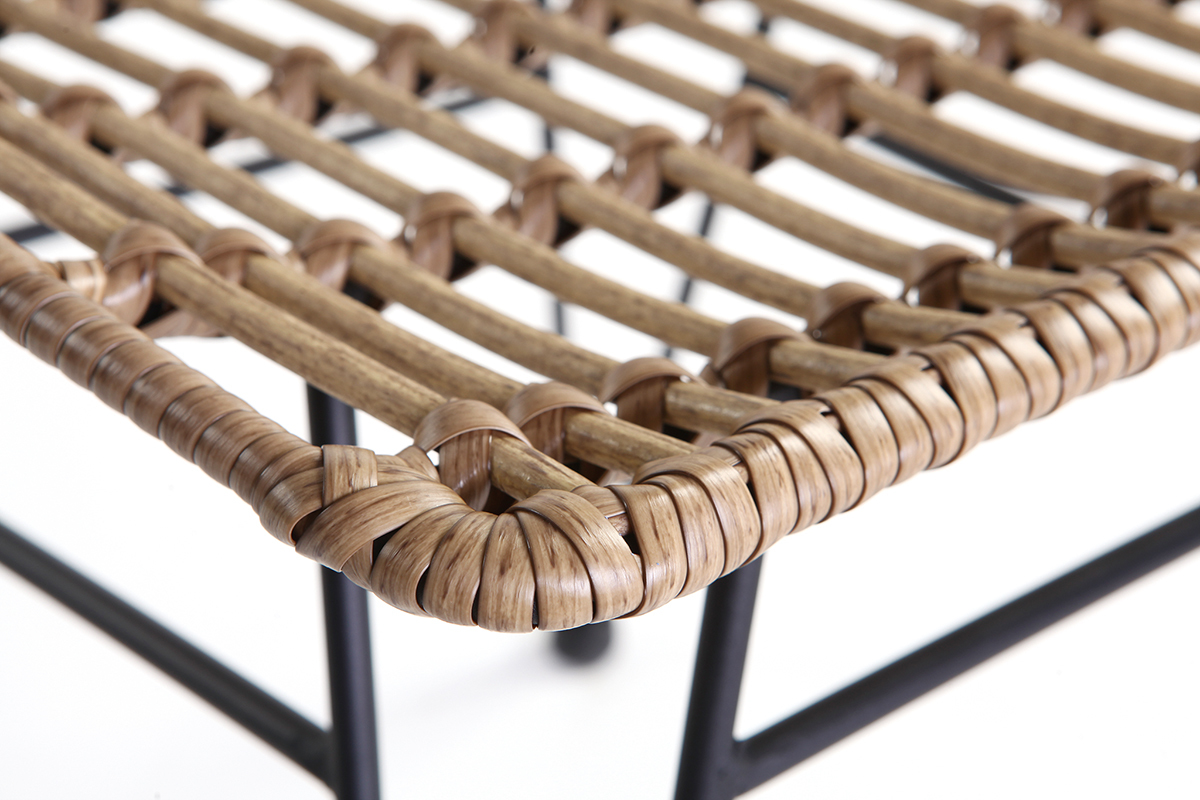 Gartenstuhl MAJA aus Kunststoffgeflecht im Rattanstil