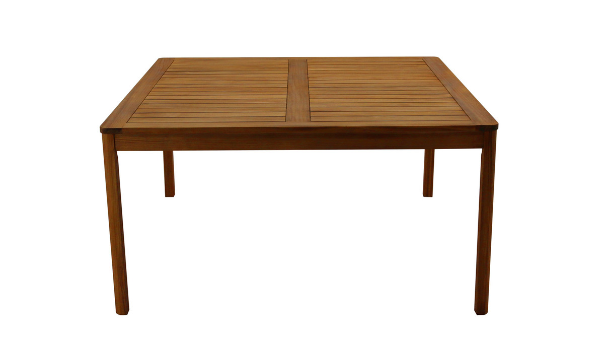 Gartentisch quadratisch Massivholz L140 cm AKIS Miliboo