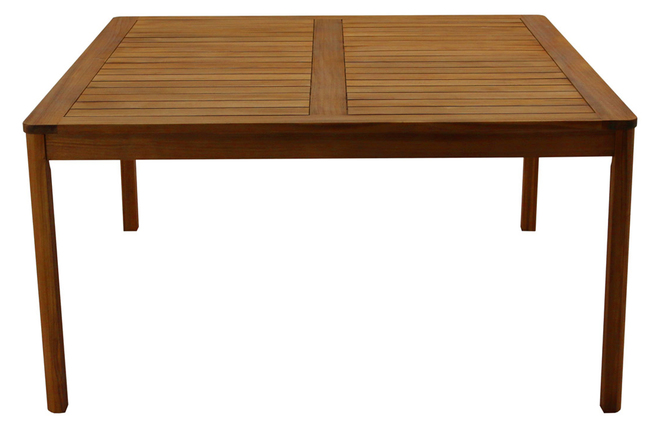 Gartentisch quadratisch Massivholz L140 cm AKIS Miliboo