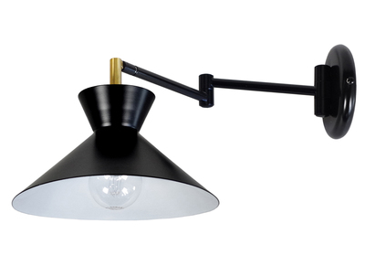 Gelenk-Wandleuchte Stahl Schwarz LEEDS
