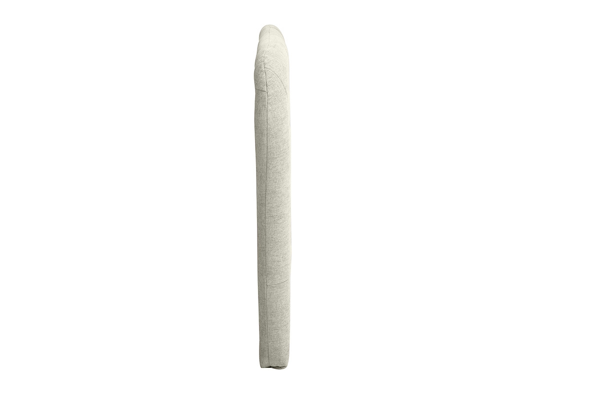 Gepolstertes Kopfteil aus Stoff mit strukturierter Samtoptik in Beige, Seitenansicht, L�nge 169 cm