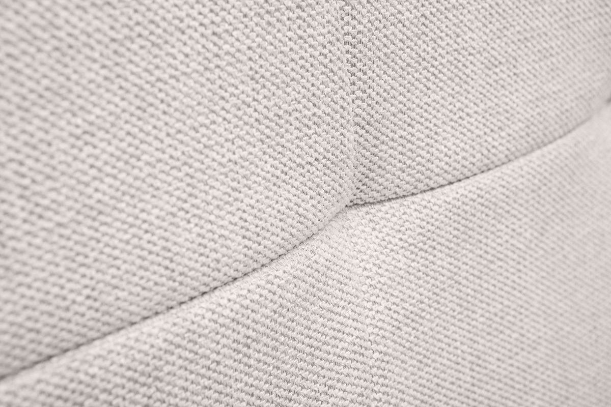 Gepolstertes Kopfteil aus texturiertem Samtstoff in Beige L170 cm SUKA
