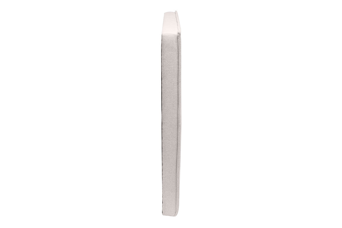 Gepolstertes Kopfteil aus texturiertem Samtstoff in Beige L170 cm SUKA
