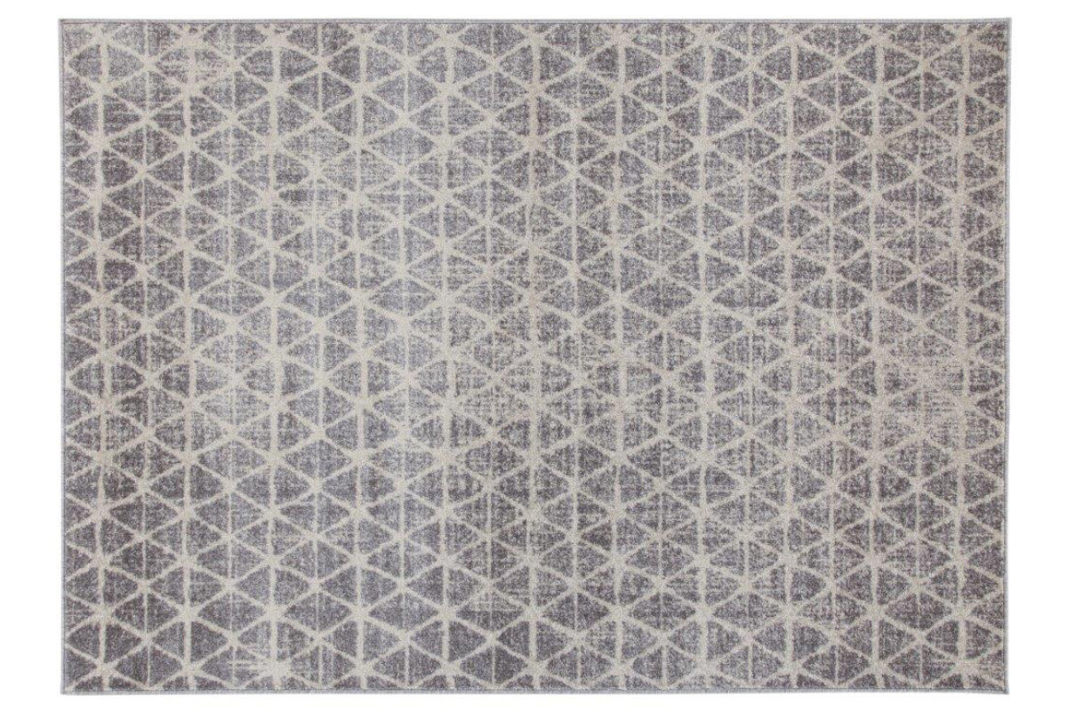 Grafischer Teppich beige 150 x 200 cm FLAKE