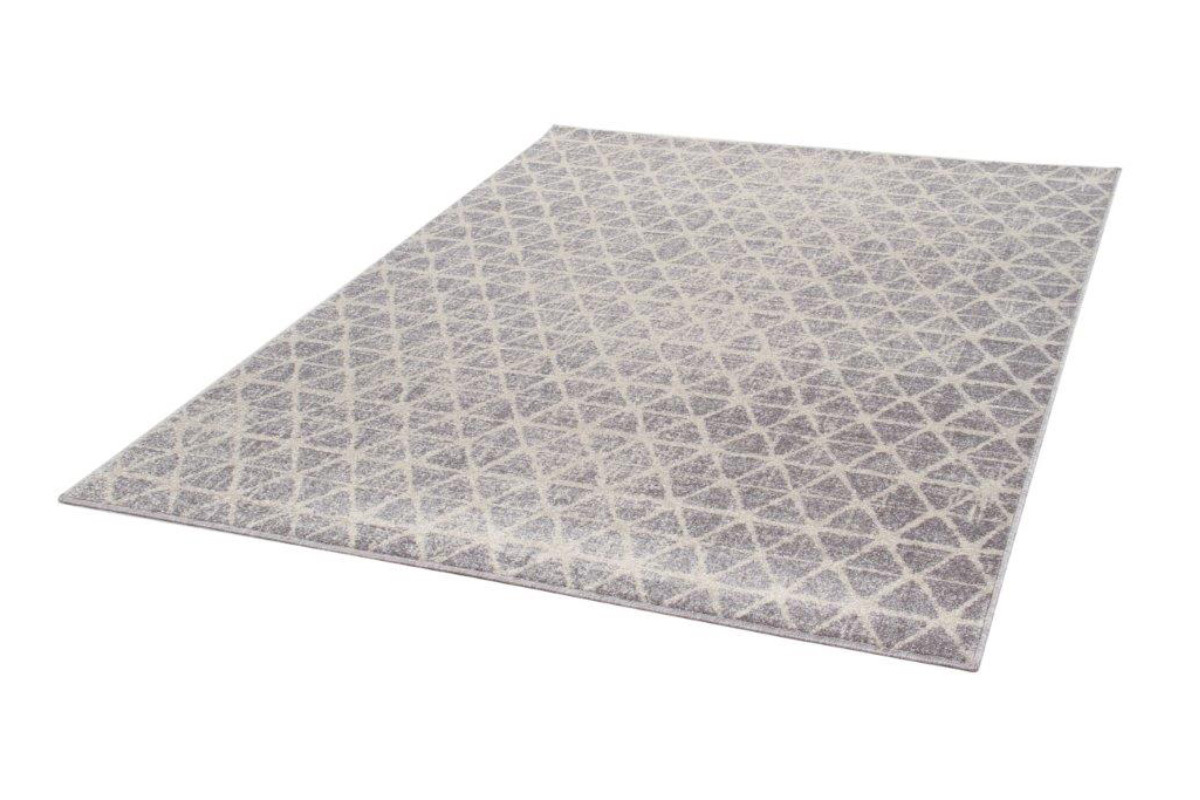 Grafischer Teppich beige 150 x 200 cm FLAKE