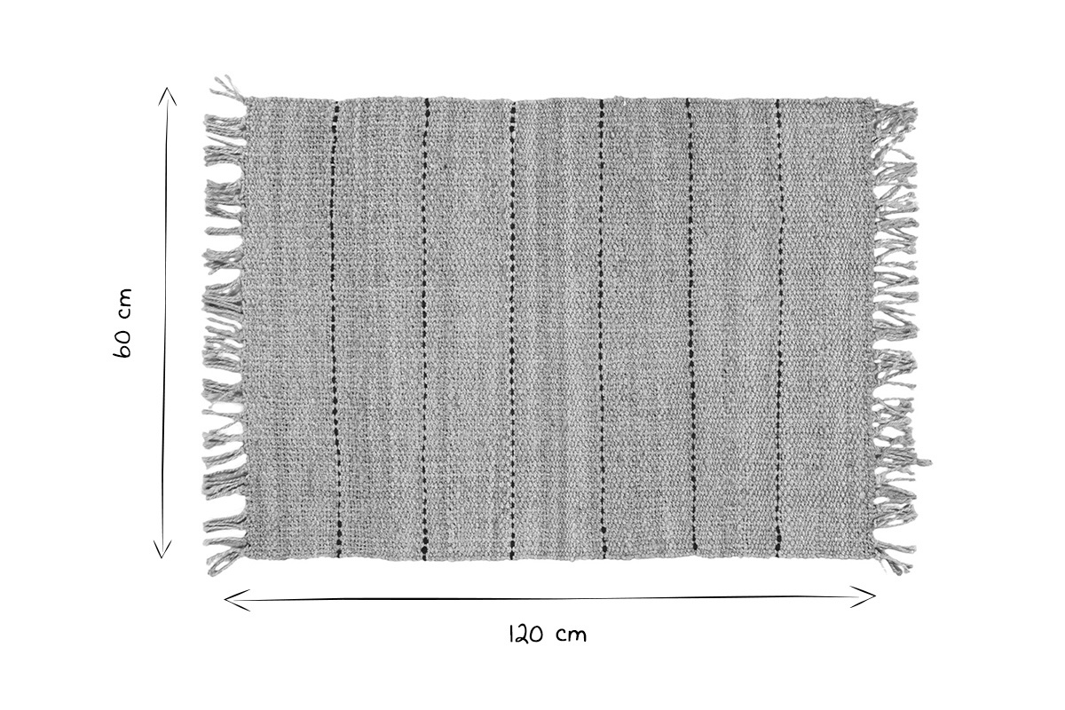 Handgewebter Juteteppich 60x120 cm CASTAVI