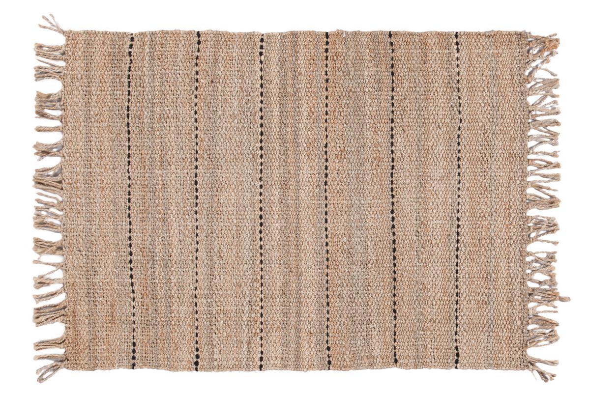 Handgewebter Juteteppich naturfarben 170x230 cm CASTAVI