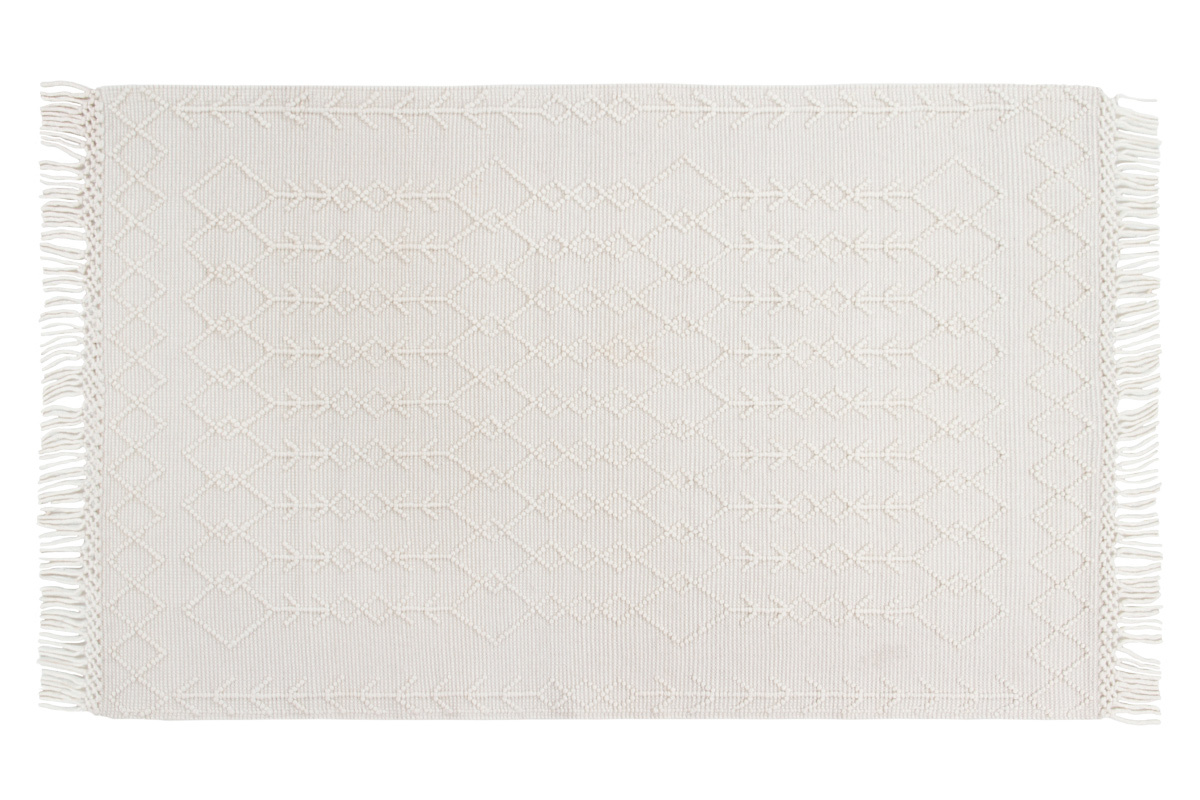 Handgewebter Teppich 160 x 230 cm Wolle-Baumwolle DENALI