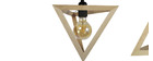 Hängelampe mit Holzpyramide 3 DUNE-Lampen