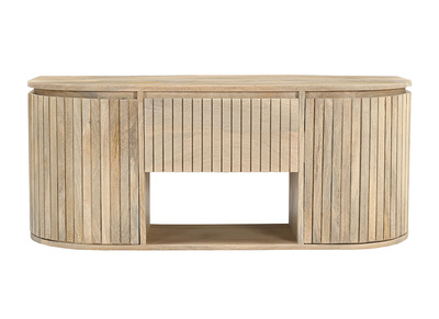 H&auml;ngendes Badezimmerm&ouml;bel aus massivem Mangoholz L110 cm BALDO