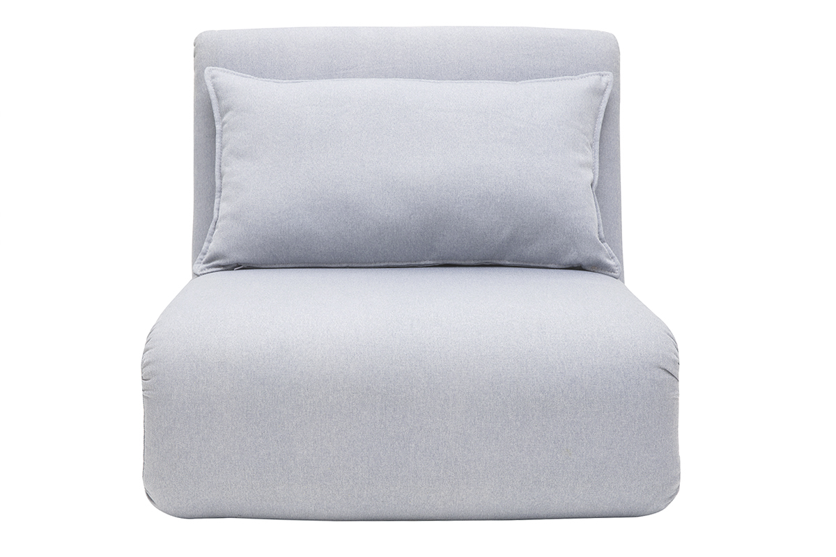 Hellgrauer wandelbarer Kaminsessel SLEEPER