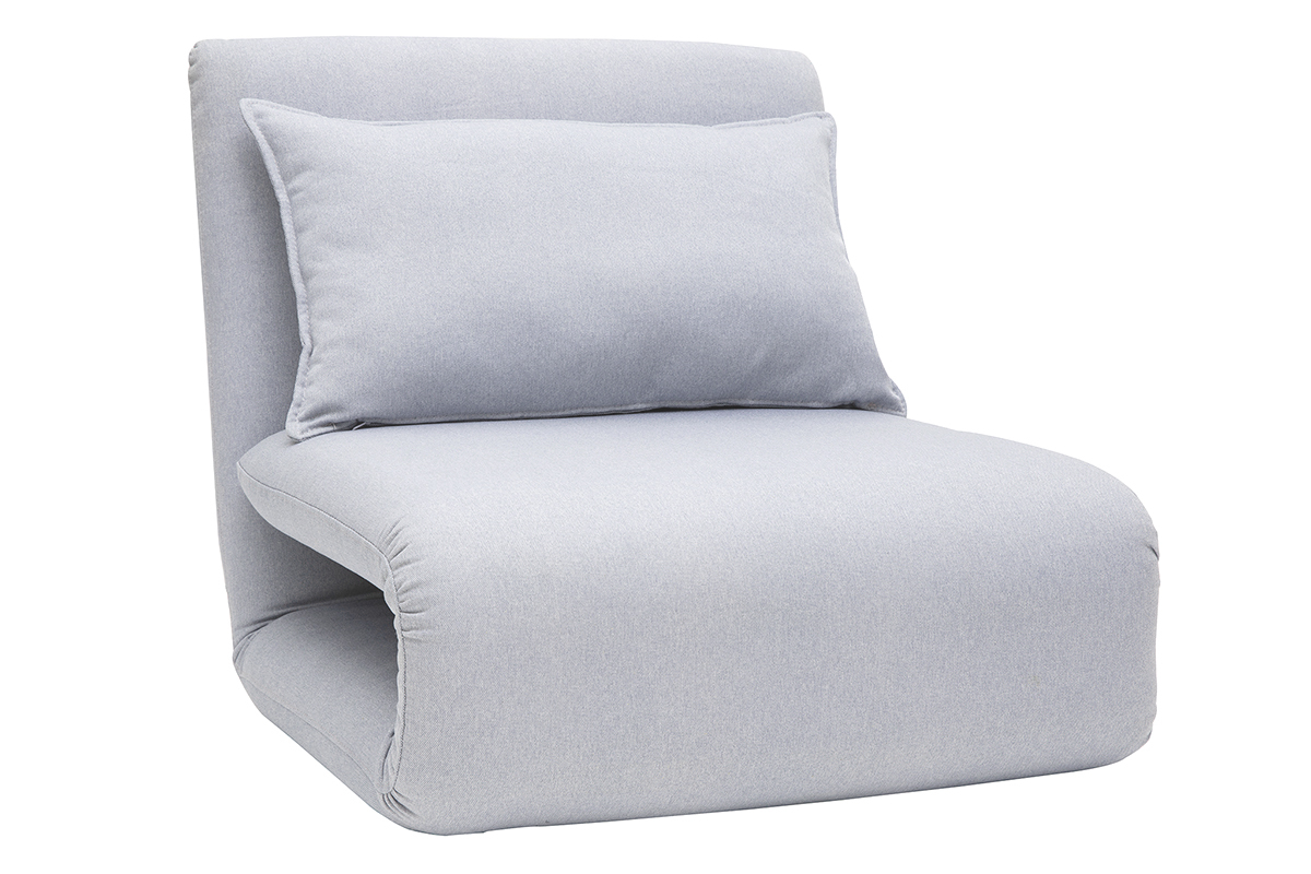Hellgrauer wandelbarer Kaminsessel SLEEPER