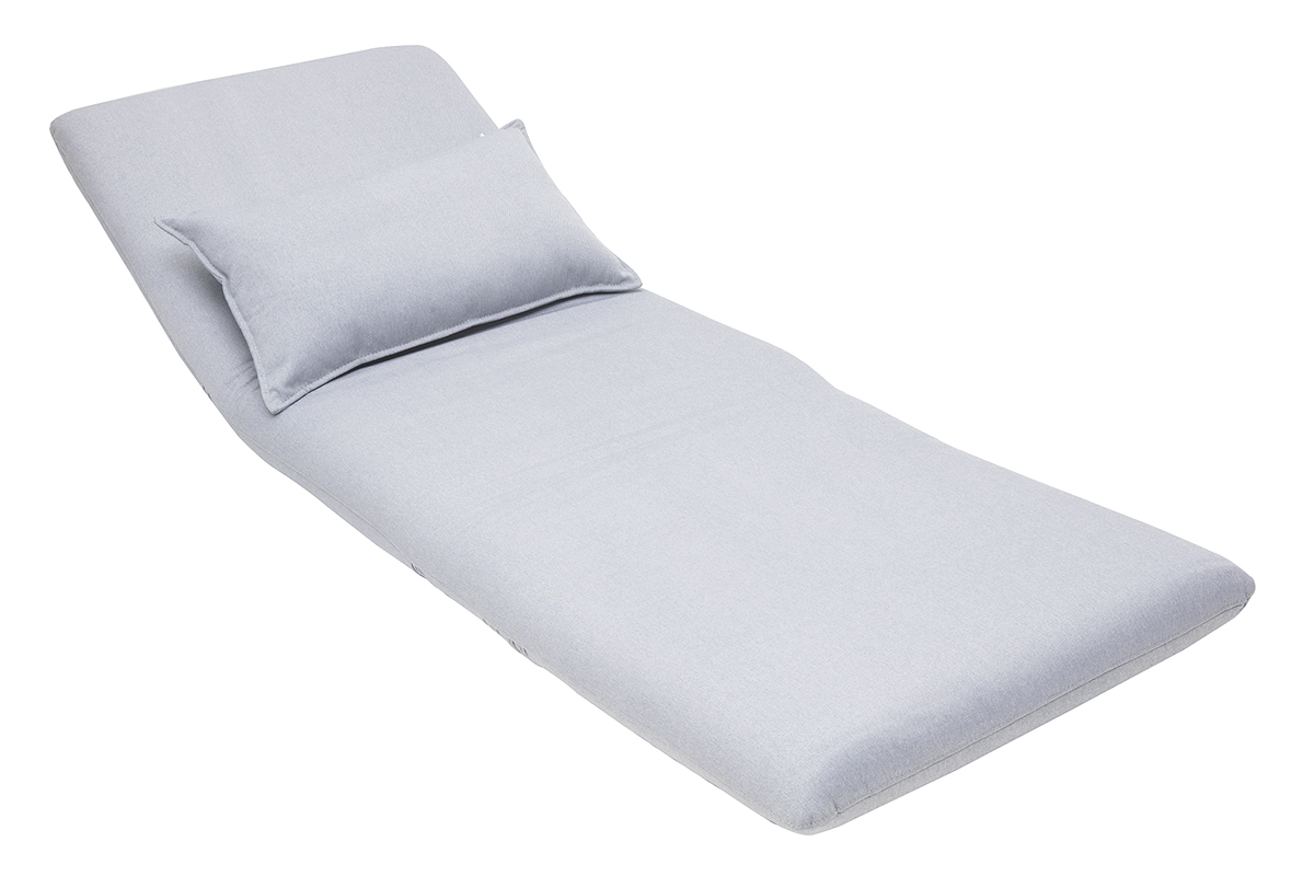 Hellgrauer wandelbarer Kaminsessel SLEEPER