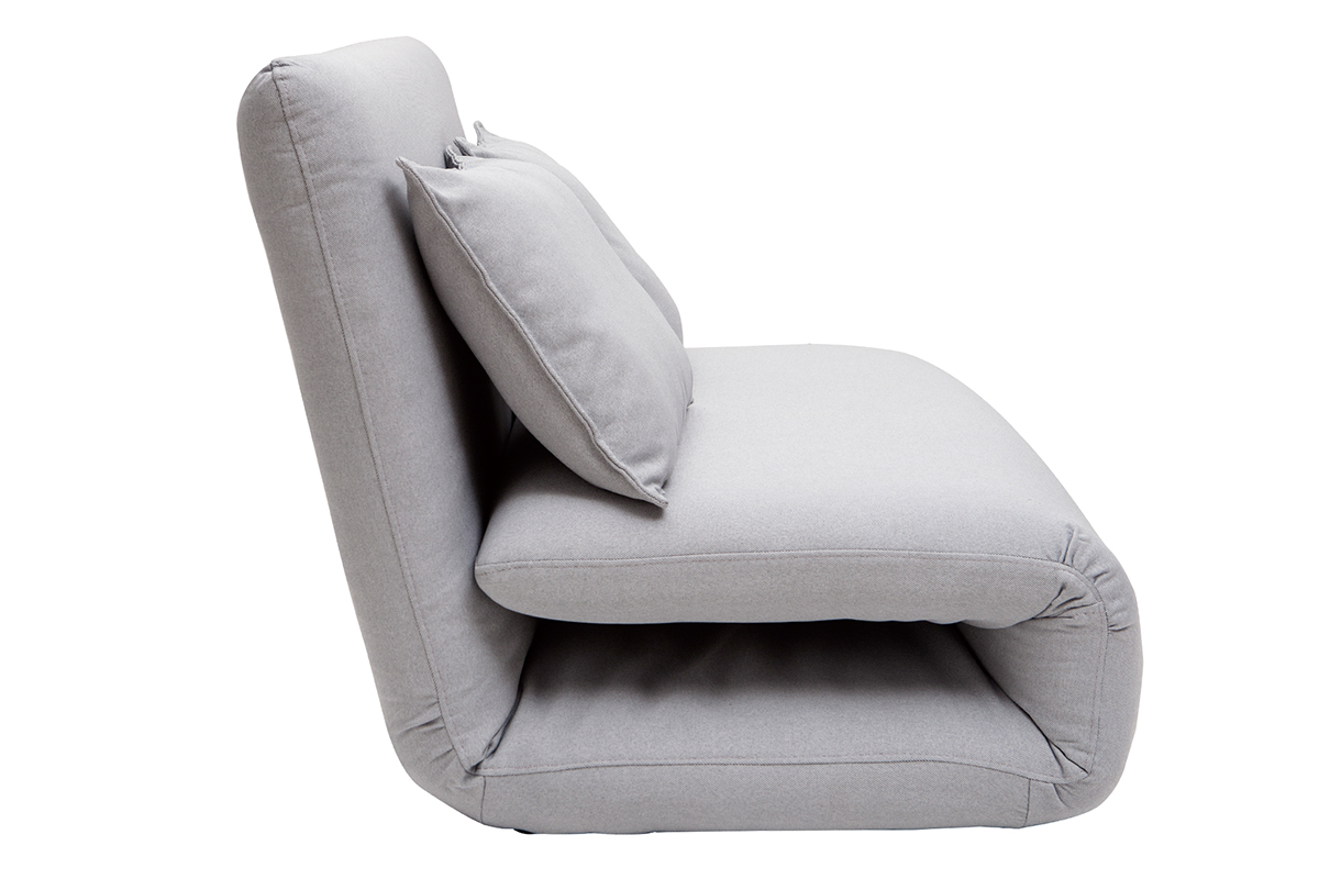 Hellgrauer wandelbarer Kaminsessel SLEEPER