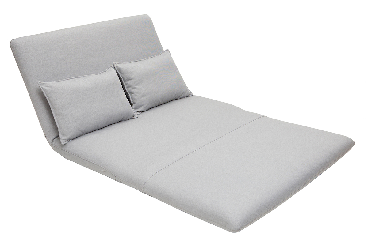 Hellgrauer wandelbarer Kaminsessel SLEEPER