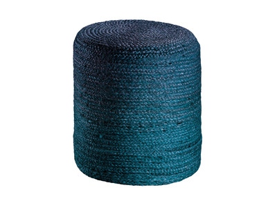 Hocker rund Jute Blau GUNNY