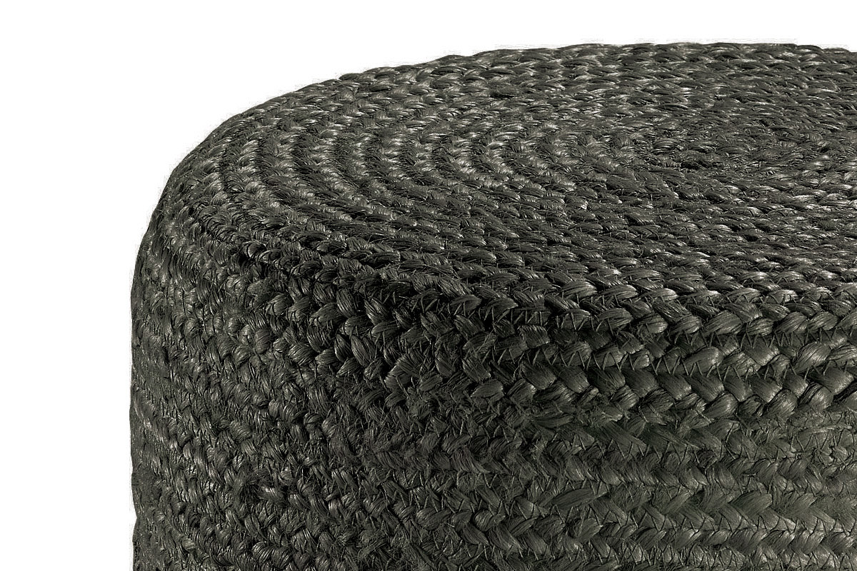 Hocker rund Jute Grau GUNNY