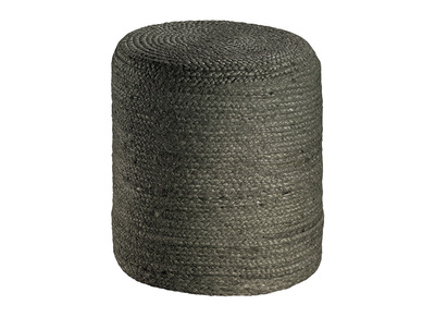 Hocker rund Jute Grau GUNNY - Hocker rund Jute Grau GUNNY