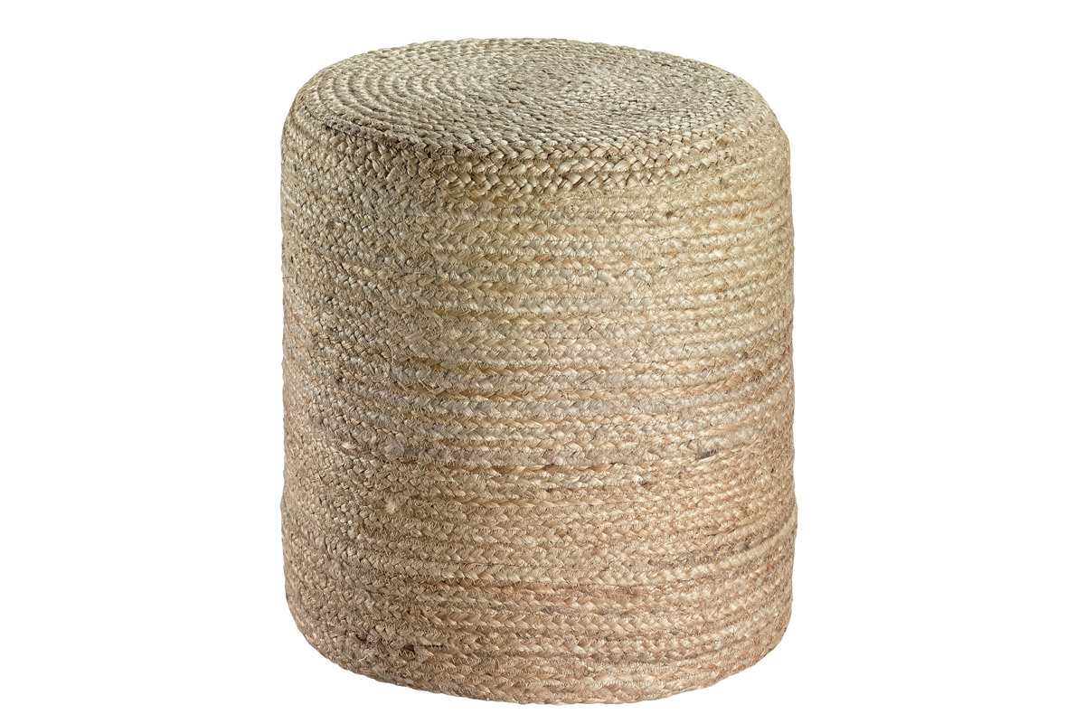 Hocker rund Jute Naturfarben GUNNY