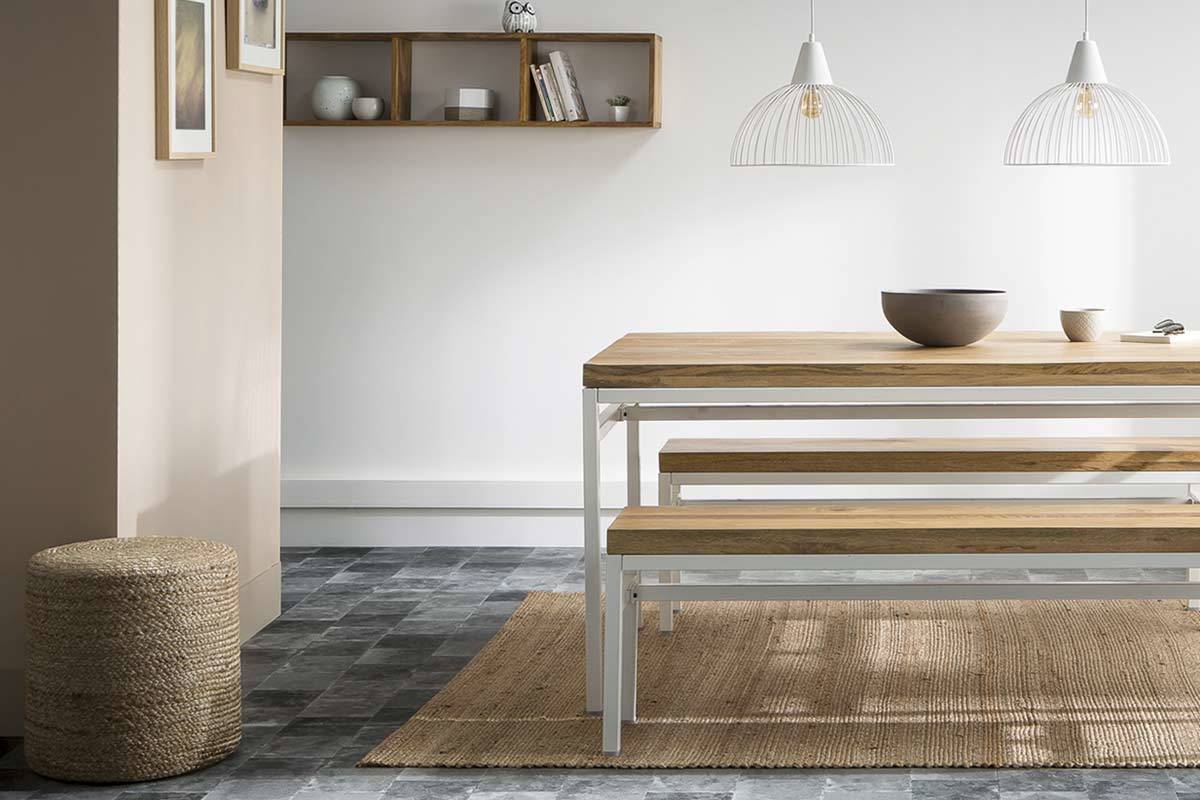 Hocker rund Jute Naturfarben GUNNY