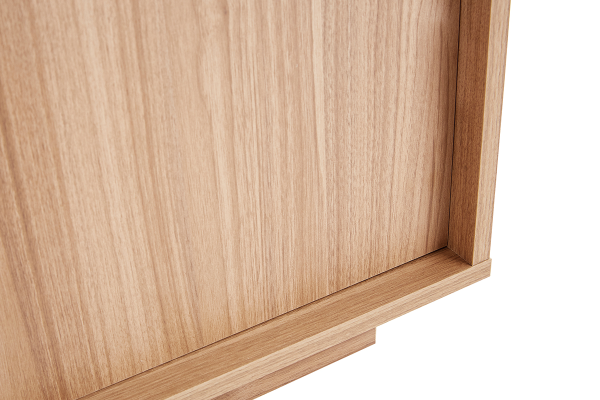 Hohes Sideboard 4-trig 92cm Eichenholzfinish COMO