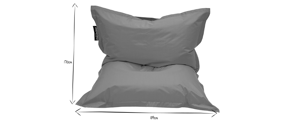 Husse für Riesen-Sitzsack BIG MILIBAG Orange - Miliboo