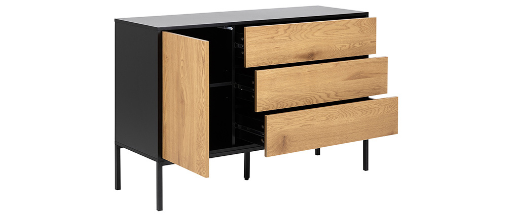 Industrielle Anrichte aus Metall und Holz TRESCA - Miliboo