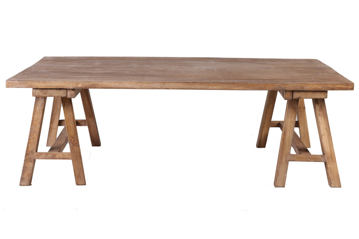 Industrieller Couchtisch Holz ANTIQUA