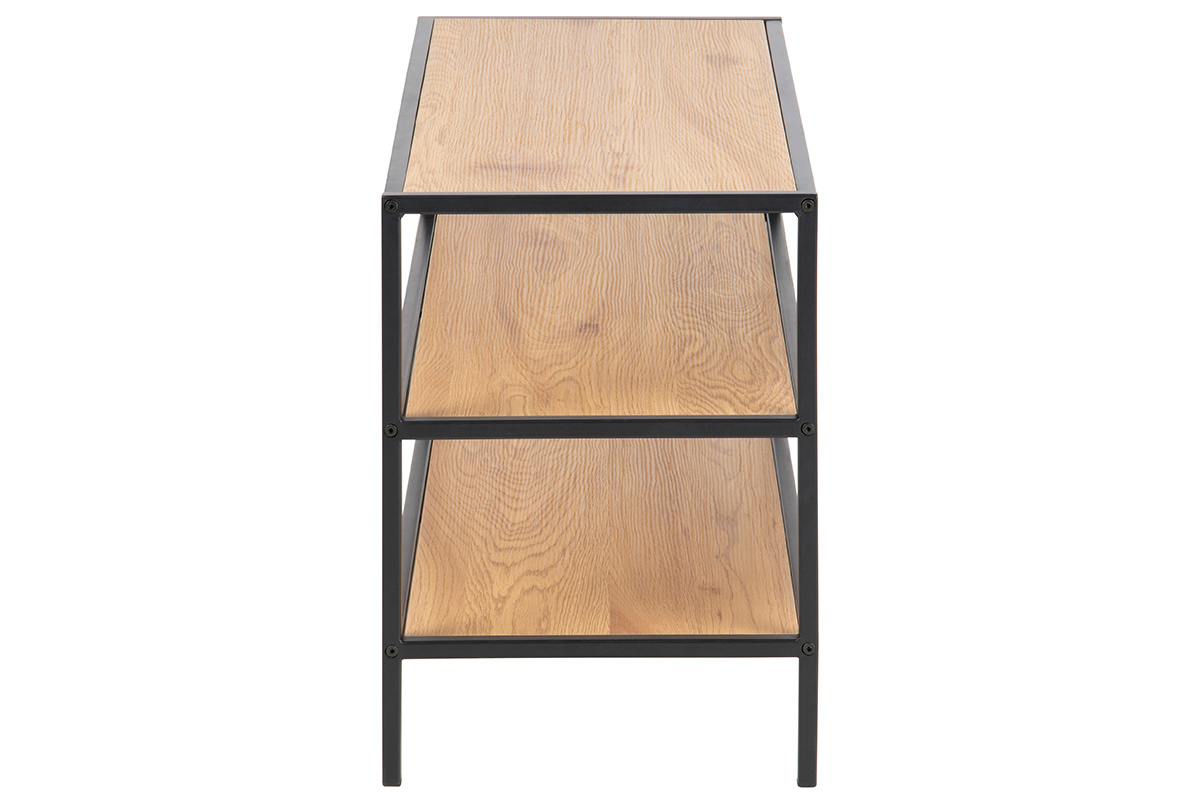 Industrieller Schuhschrank aus Metall und Holz TRESCA